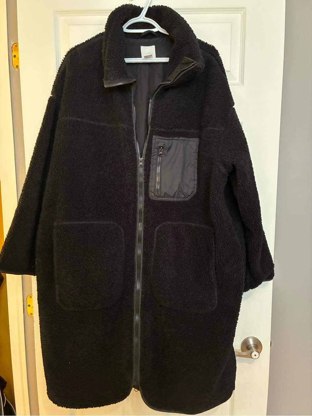 HM black sherpa jacket